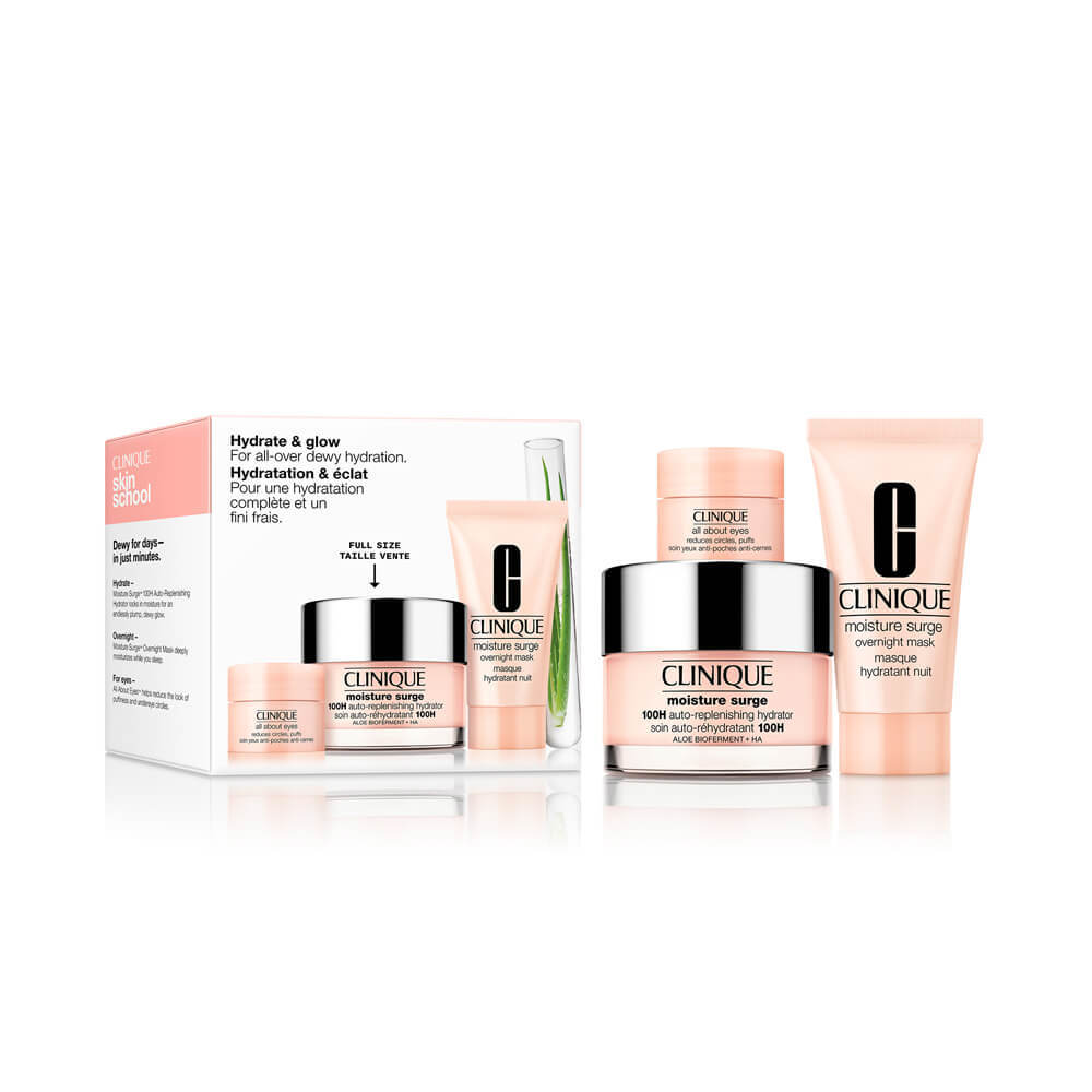 Clinique Skin School Supplies: Hydration + Glow Skincare Gift Set